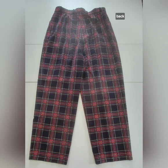 Charter Club Corduroy Scottish Plaid Cotton Pants Size 12 - Picture 5 of 12